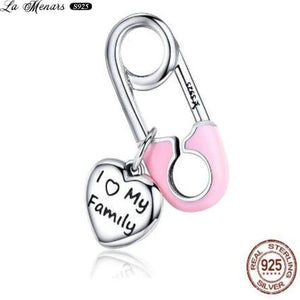 Silver Paper Clip Pendant Charm for Bracelet DIY