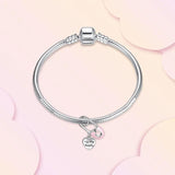 Silver Paper Clip Pendant Charm for Bracelet DIY