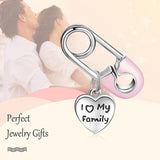 Silver Paper Clip Pendant Charm for Bracelet DIY