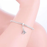 925 Sterling Silver Paris Eiffel Tower Charm Jewelry for Women