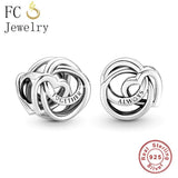 925 Silver Always Together Infinity Circle Bracelet Charm