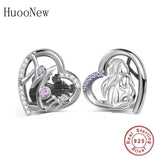 925 Silver Mother and Baby Hug Bead Bracelet Berloque