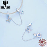 925 Silver Heart & Infinity Charm Bead Moonstone Pendant Platinum