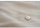 Sterling Silver Clover Pearl Necklaces for Women