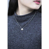 Sterling Silver Clover Pearl Necklaces for Women