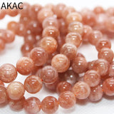 Natural Golden Sunstone Bracelet Beads 7-8mm