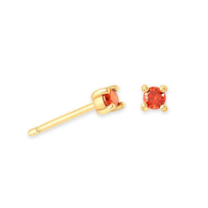925 Silver Birthstone Stud Earring for Women 18K Christmas Cartilage