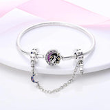 925 Silver Openwork Hearts Crown Charm Bead for Bracelets Bangles DIY