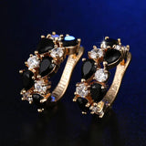HUAMI 13 Unusual Red CZ Stud Earrings for Women