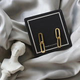 Geometry Stainless Steel Drop Earrings