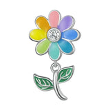 925 Sterling Silver Sunflower Charms Beads DIY Jewelry Making