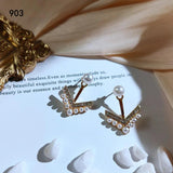 Xxixx 925 Silver Pearl Stud Earrings X-211
