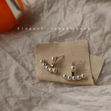 Xxixx 925 Silver Pearl Stud Earrings X-211