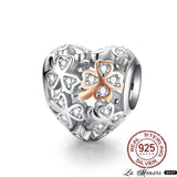 Rhinestone Stars Flowers Clover Bead Bracelet Charms Women