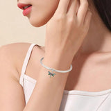 Dragonfly CZ Pendant Charm 925 Silver Jewelry
