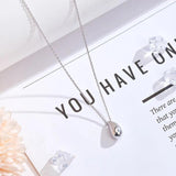 925 Silver Water Drop Necklace Wedding Jewelry