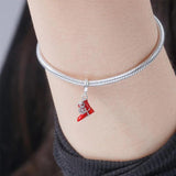925 Sterling Silver Santa Claus Christmas Frog Elk Charm Snowflake House Bead