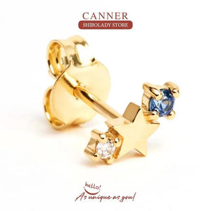Silver 925 Constellations Earrings for Women with Zirconia