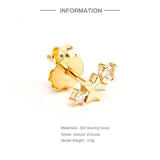 Silver 925 Constellations Earrings for Women with Zirconia