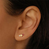 Silver 925 Constellations Earrings for Women with Zirconia