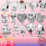 925 Silver Animal Charm Beads for MULA Bracelet