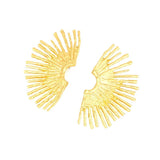 Vintage Fan-shaped Stud Earrings for Women