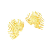 Vintage Fan-shaped Stud Earrings for Women