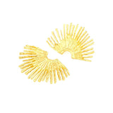 Vintage Fan-shaped Stud Earrings for Women