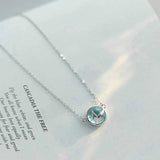 Sterling Silver Fish Tail Necklace Women Pendant