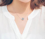 Sterling Silver Fish Tail Necklace Women Pendant