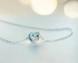 Sterling Silver Fish Tail Necklace Women Pendant