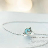 Sterling Silver Fish Tail Necklace Women Pendant