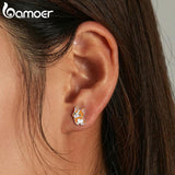 925 Silver Mini Corgi Stud Earrings for Women & Girls