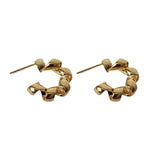 Punk Metal Distortion Hoop Earrings Geometric Travel Party Jewelry