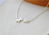 925 Silver Deer Snow Necklaces & Pendants Women Lady Gift