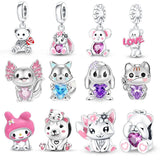 Japanese Cartoon Kitty Bead Cat Collection Open Buckle Bracelet