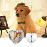 925 Silver Forever Heart Charms Photo Beads for Bracelet