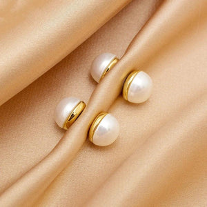 Pearl Ear Clip Magnet Magnetic No Piercing Ear Cuff Earrings
