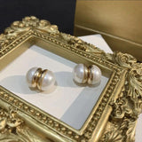 Pearl Ear Clip Magnet Magnetic No Piercing Ear Cuff Earrings