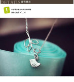 925 Silver Bird Branches Necklace Pendant Women Lady Gift