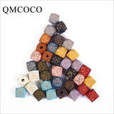 20Pcs Colorful Stripes Wooden Beads Crafts Jewelry Toys Bracelet Accessories