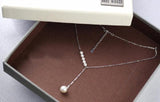 925 Silver Shell Pearl Necklace Pendant for Women Gift