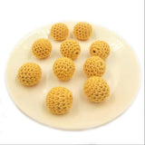 10Pcs Crochet Woolen Beads for Crafts & Toys