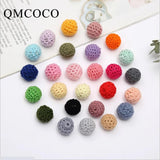 10Pcs Crochet Woolen Beads for Crafts & Toys