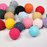 10Pcs Crochet Woolen Beads for Crafts & Toys