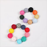 10Pcs Crochet Woolen Beads for Crafts & Toys