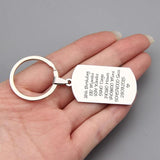 FLYANGEL Personalized Date Keychain Birthday Present High Engraved Bag Charm 16t