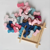50Pcs Colorful Bow-Knot Wooden Beads for DIY Crafts
