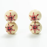 DIY 16mm Christmas Tree Elk Snowman Wooden Beads Craft Toy