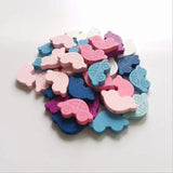 50pcs Car-Shaped Wooden Beads DIY Crafts Jewelry Hemu Loose Beads